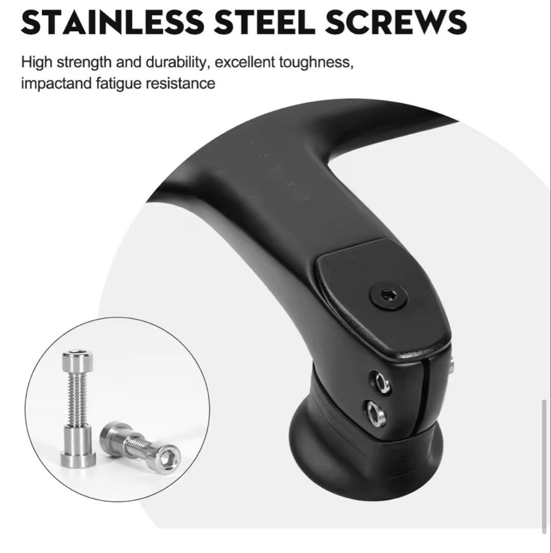 TOSEEK一体型ドロップハンドル美品幅380mm ステム長120mm