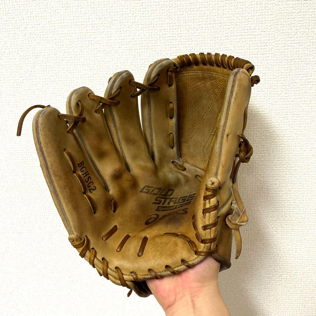 530 アシックス ゴールドステージ キップレザー 硬式 投手用グローブ 左投げ