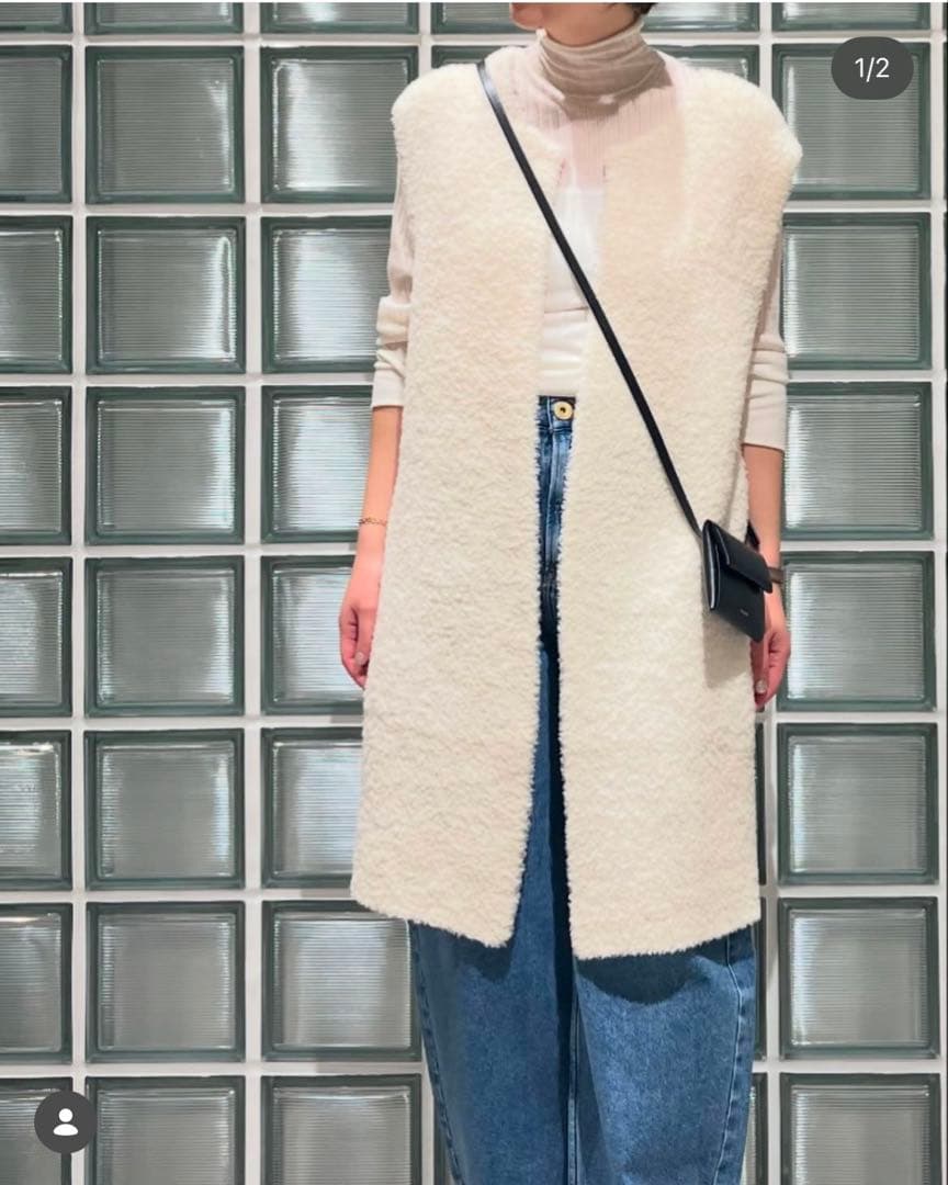 conte ボア ロングジレ