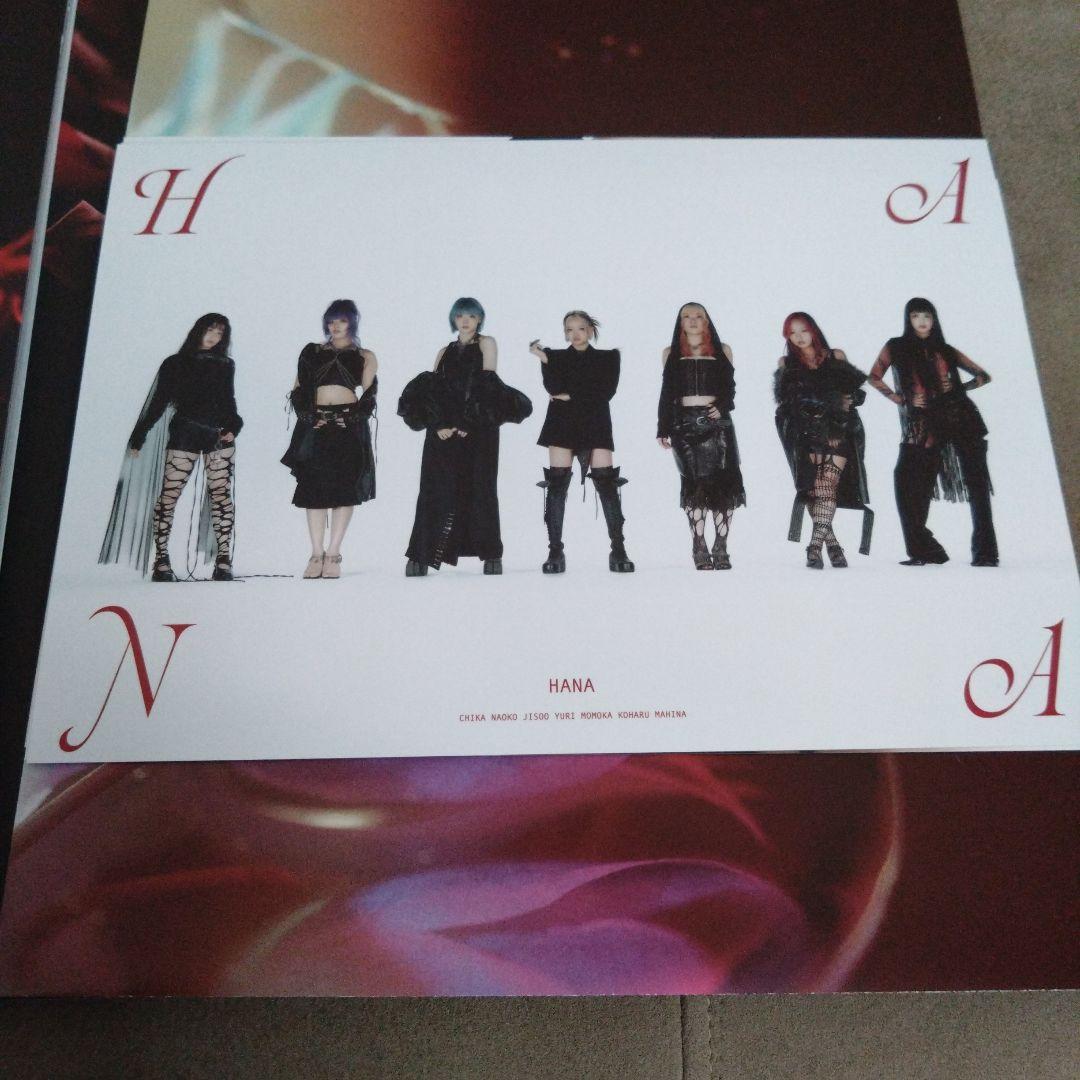 HANA CD - 赤色の衣装と花の背景