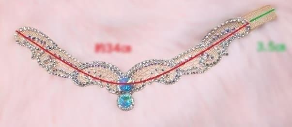 社交ダンス　スワロフスキーチョーカネックレス