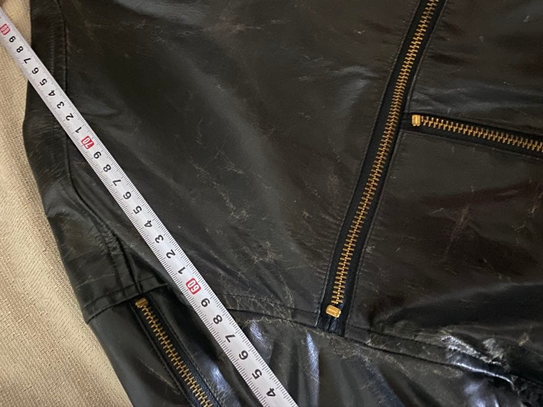 ジャケット・アウター 90s luna mattino zip short leatherjacket