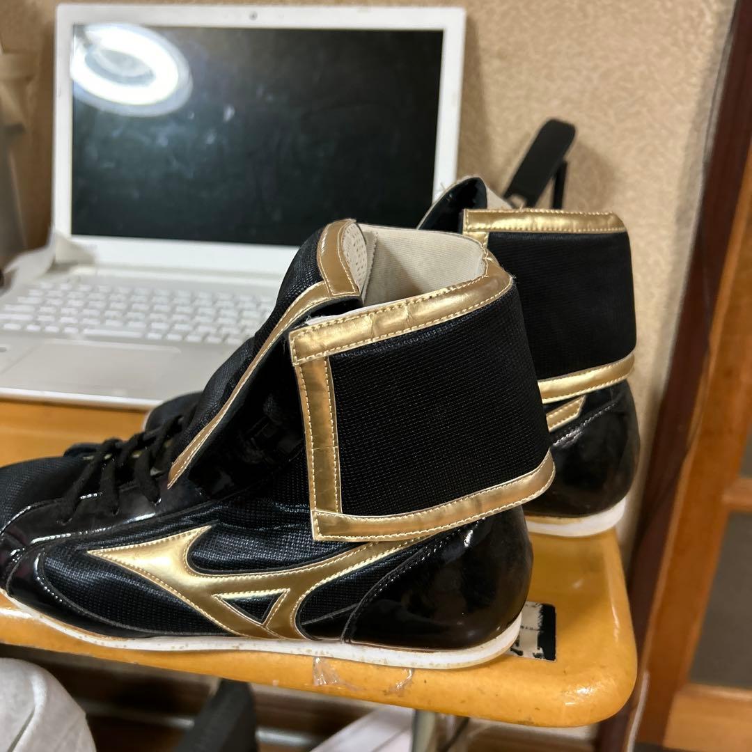 Mizuno ボクシングシューズ ブラック/ゴールド