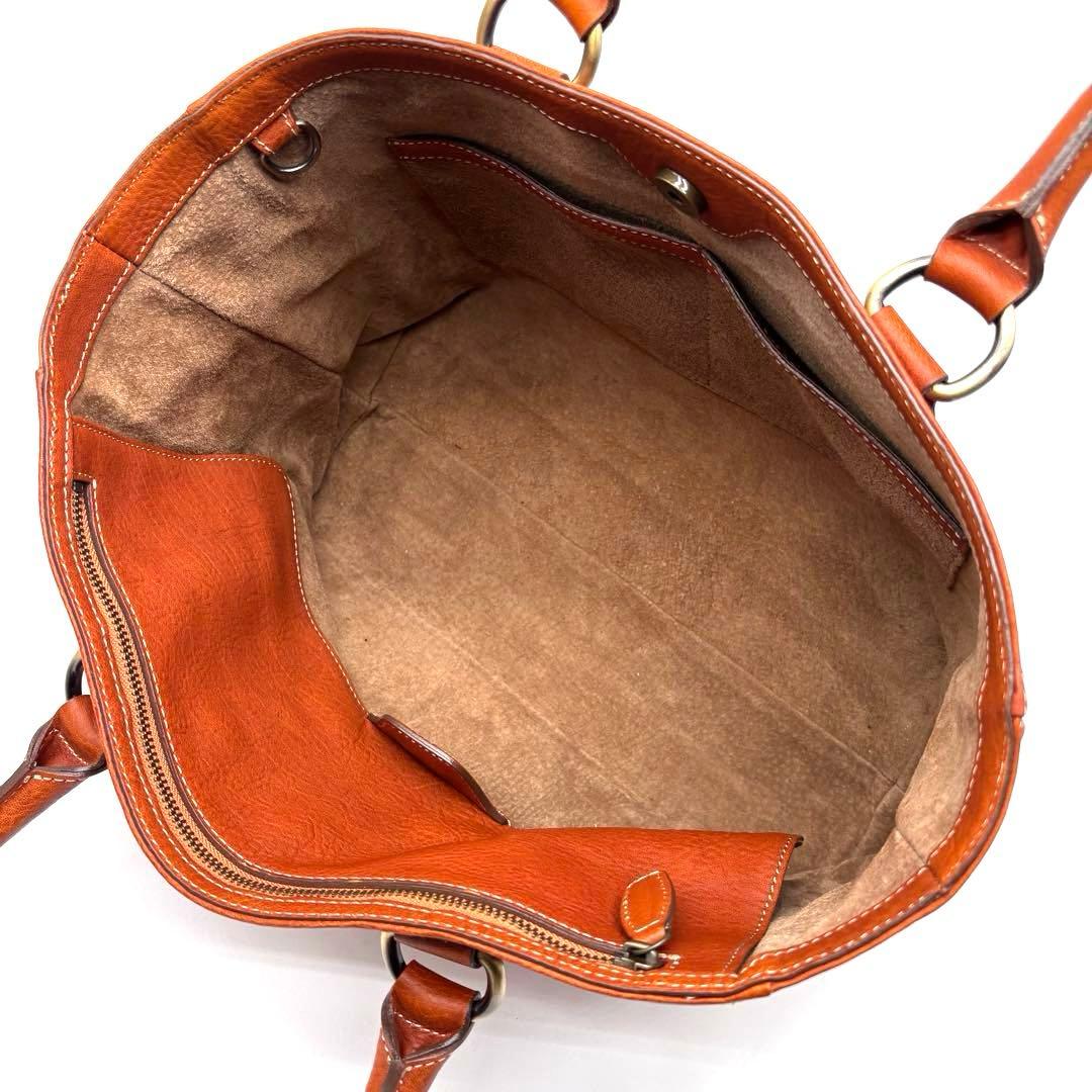 ✨美品✨ 土屋鞄　トーンオイルヌメ　ミディアム トート　シボ革　A4可