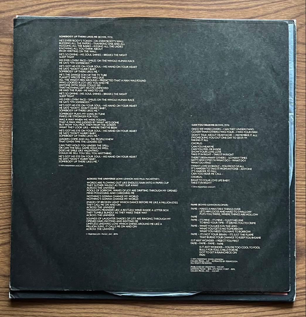 デヴィッド・ボウイ　Young Americans MAINMAN RCA