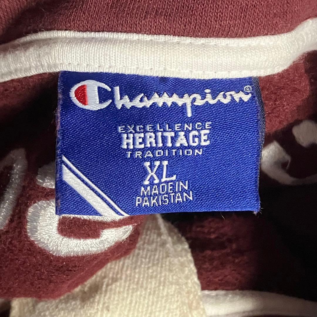 HARVARD CRIMSON ラガーシャツ　チャンピオン　赤　白　36 XL