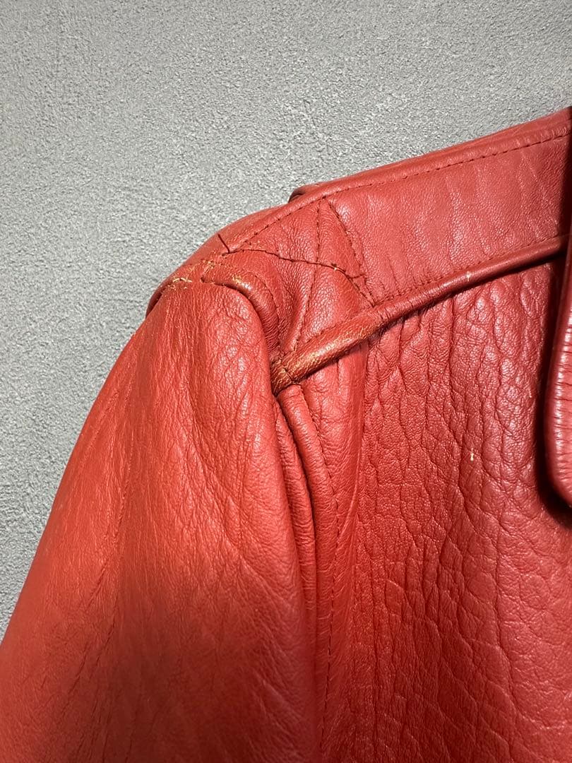 Harley-Davidson ハーレーダビッドソン　レザージャケット　レッド