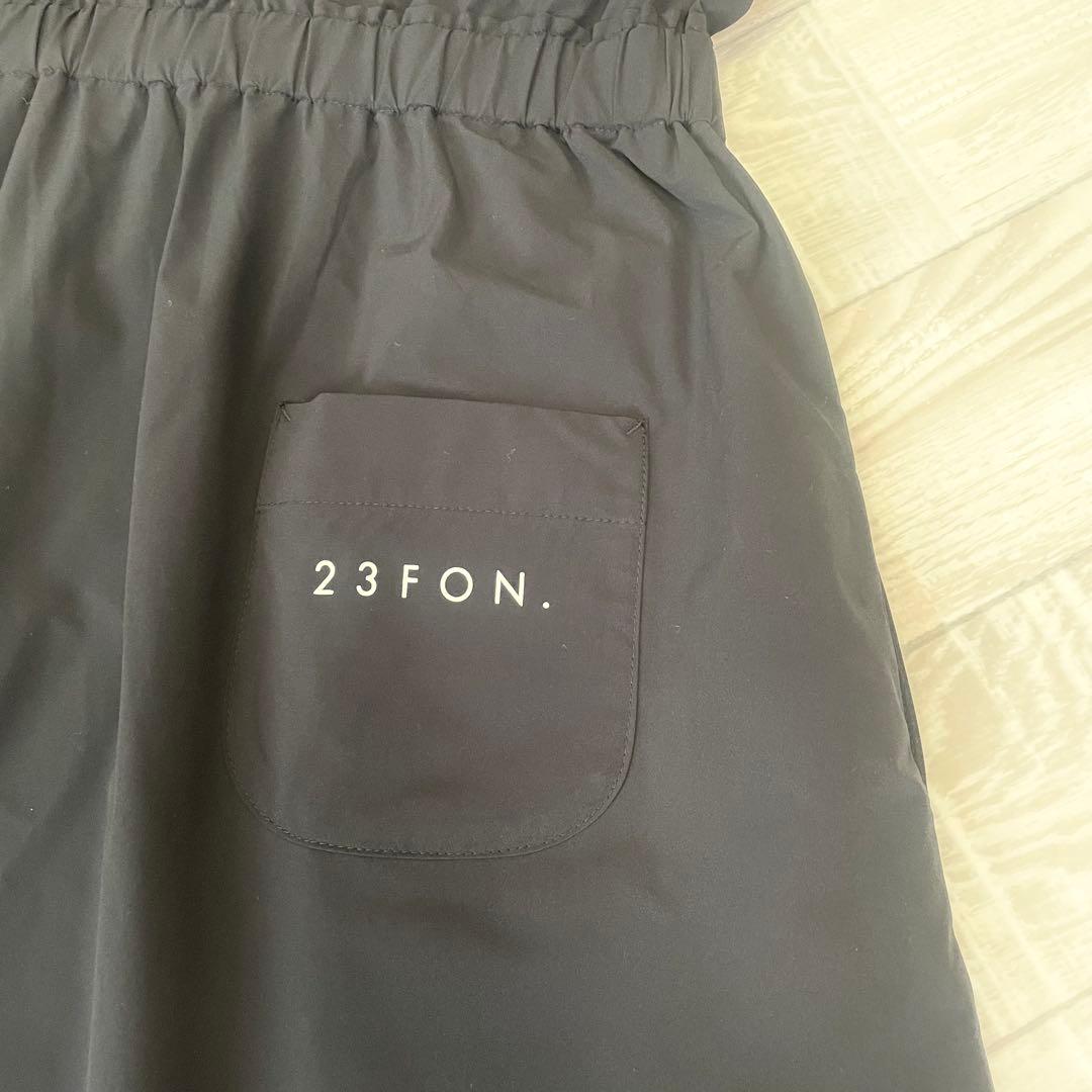 新品ダグ付き《23Fondation》ゴルフ 半袖ワンピース ブラック S〜M