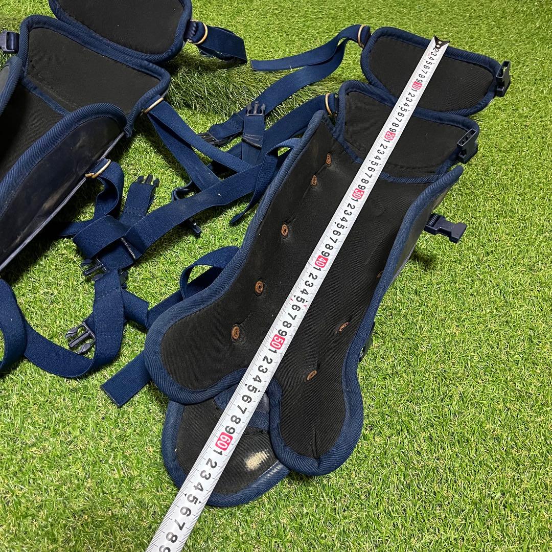 ZETT J.S.B.B キャッチャー レガース 軟式野球 ネイビー 65cm