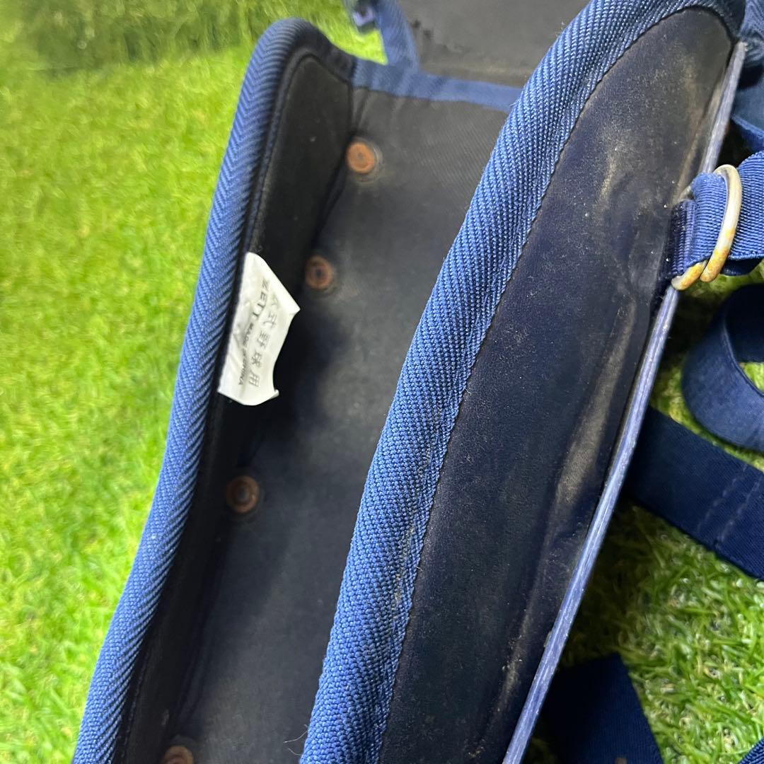 ZETT J.S.B.B キャッチャー レガース 軟式野球 ネイビー 65cm