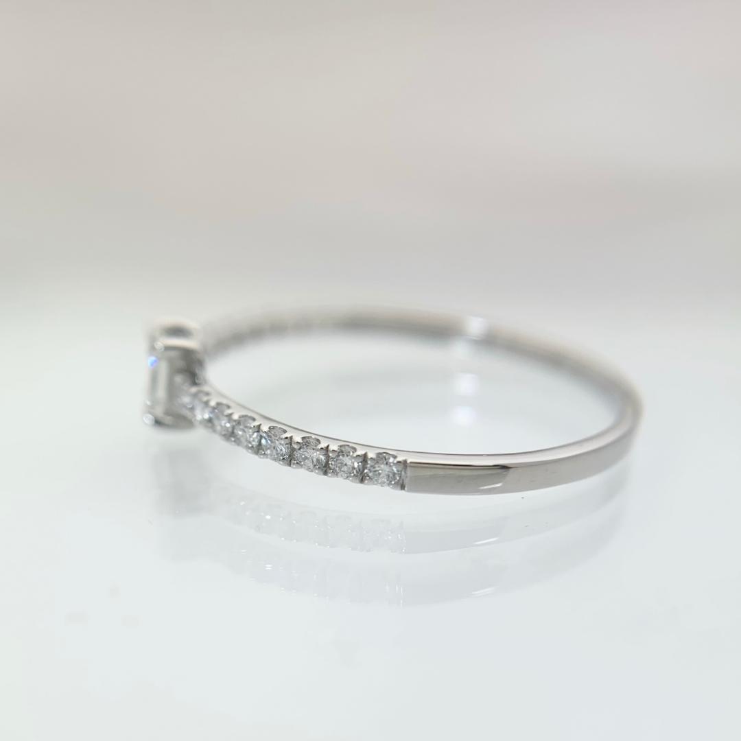 新品 ダイヤモンド リング 0.12ct/0.11ct Pt950