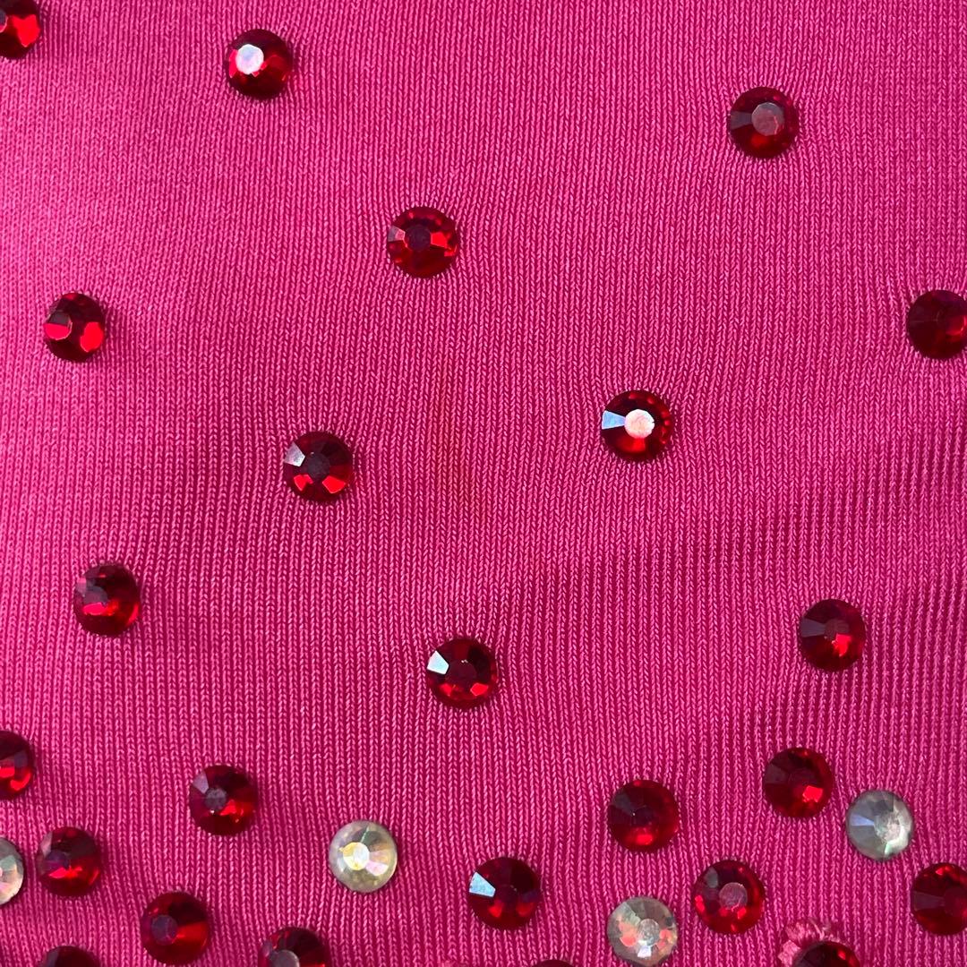 社交ダンス　ラテンダンス　ドレス衣装　ロング　ピンク　S1119