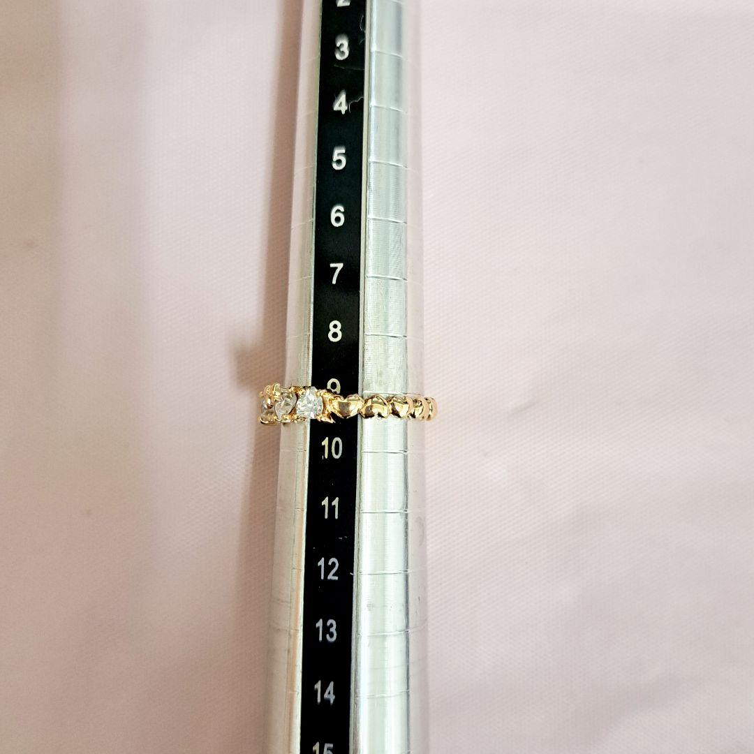 スタージュエリー K10 ハート♡リボン⪩⪨モチーフ リング