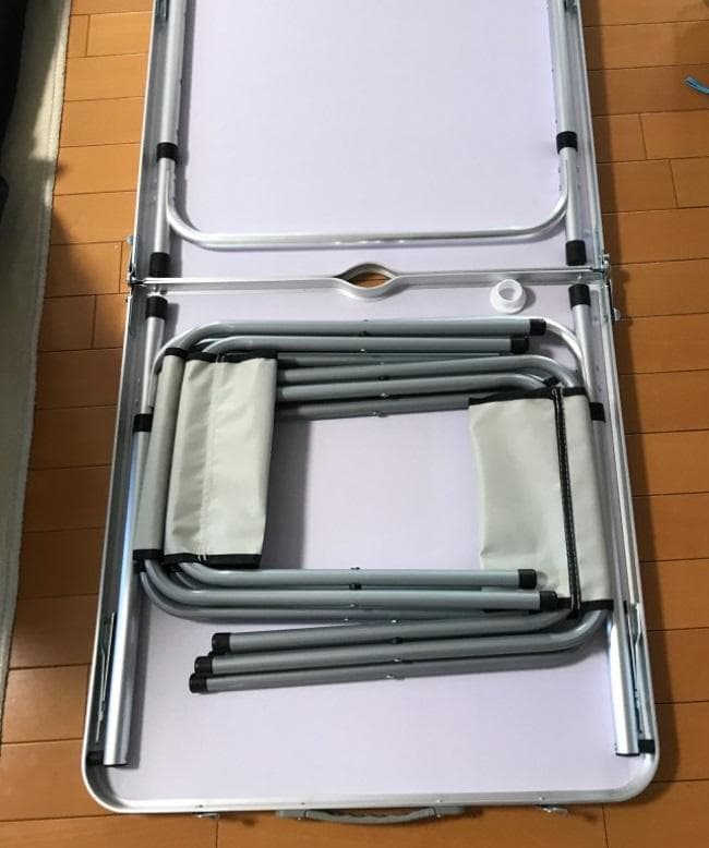 ★お得なセット★ テーブル 高さ3段調整 簡単組立 イス4脚付 白 他カラー有