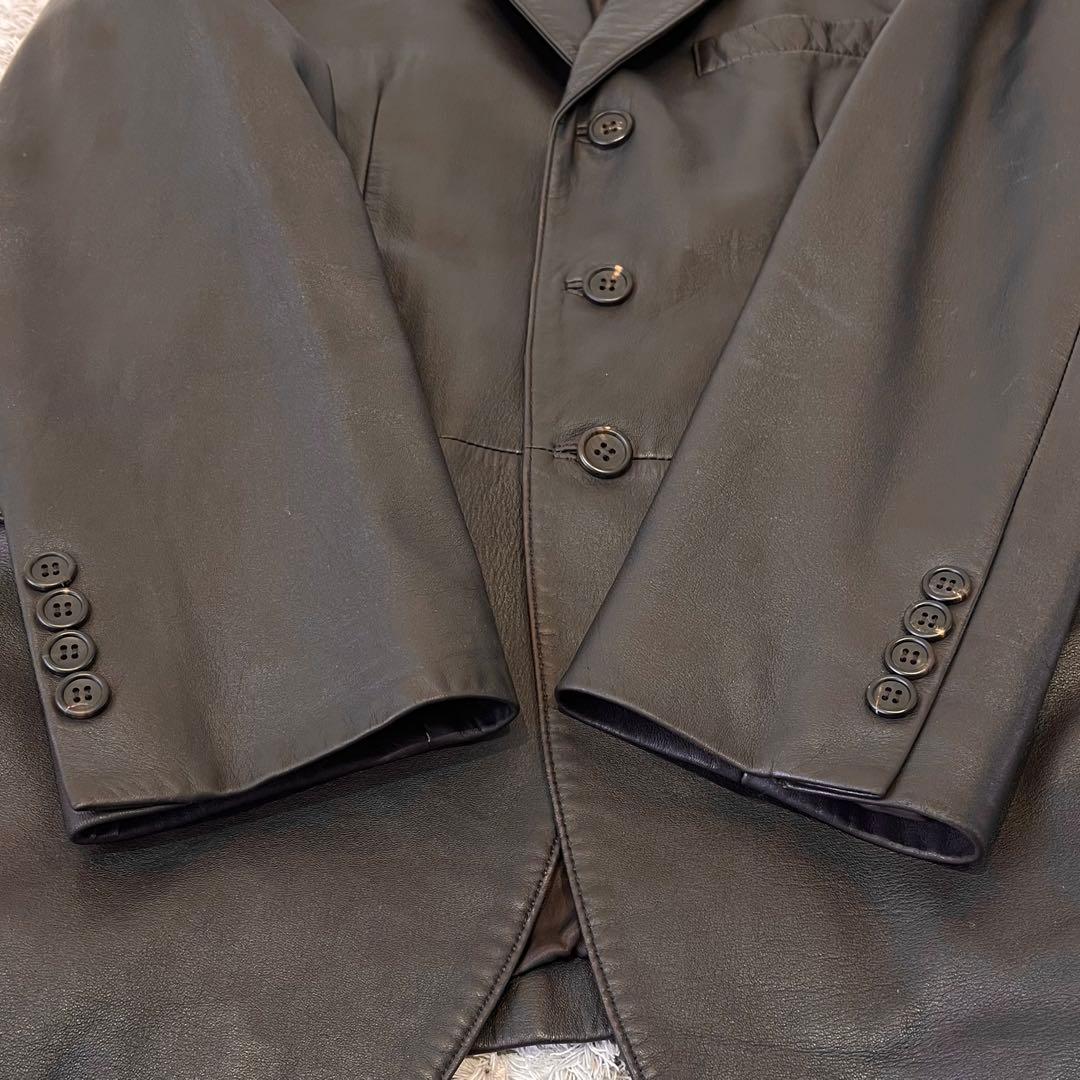 90s Paul Smith 羊革 レザー テーラードジャケット ビンテージ M