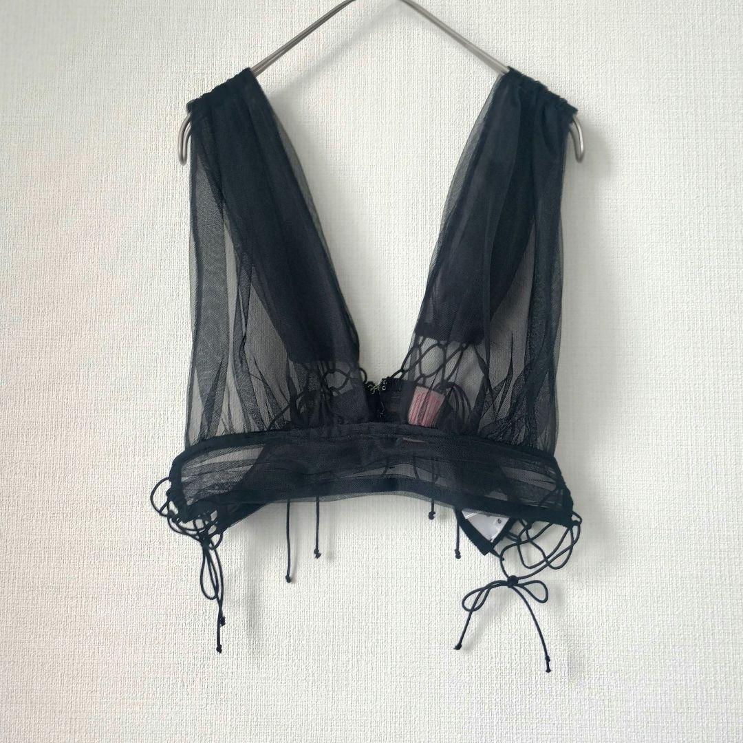 【 FETICO 】チュールブラ ブラック