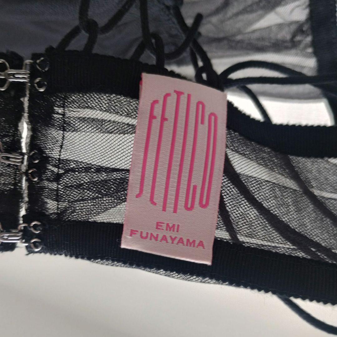 【 FETICO 】チュールブラ ブラック