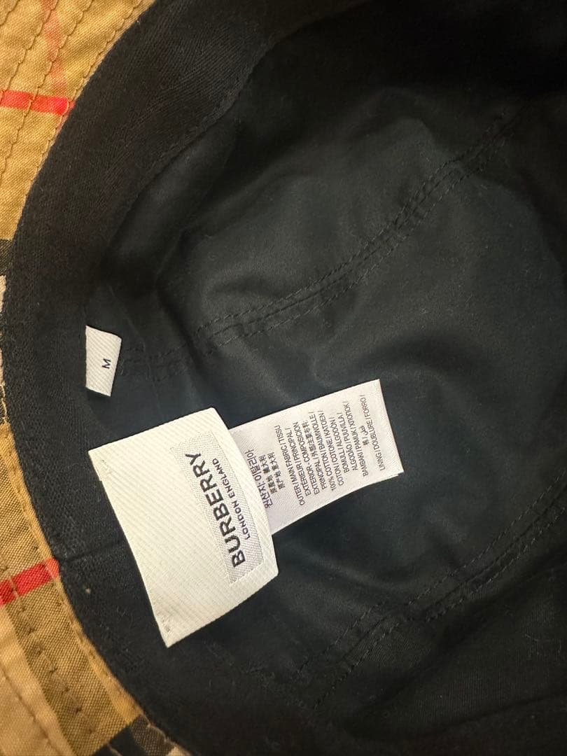Burberry チェック柄 バケットハット 高島屋購入正規品 Mサイズ