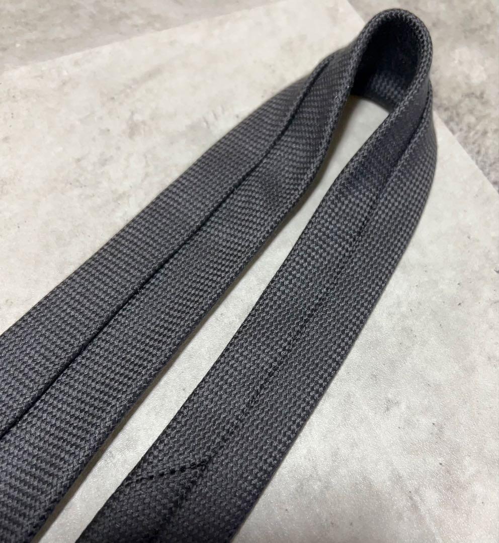 HERMES ネクタイ ハイブランド ソリッド ダークグレー 肉厚