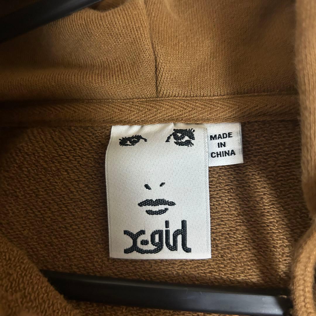 Xgirl エックスガール パーカー レディース ブラウン