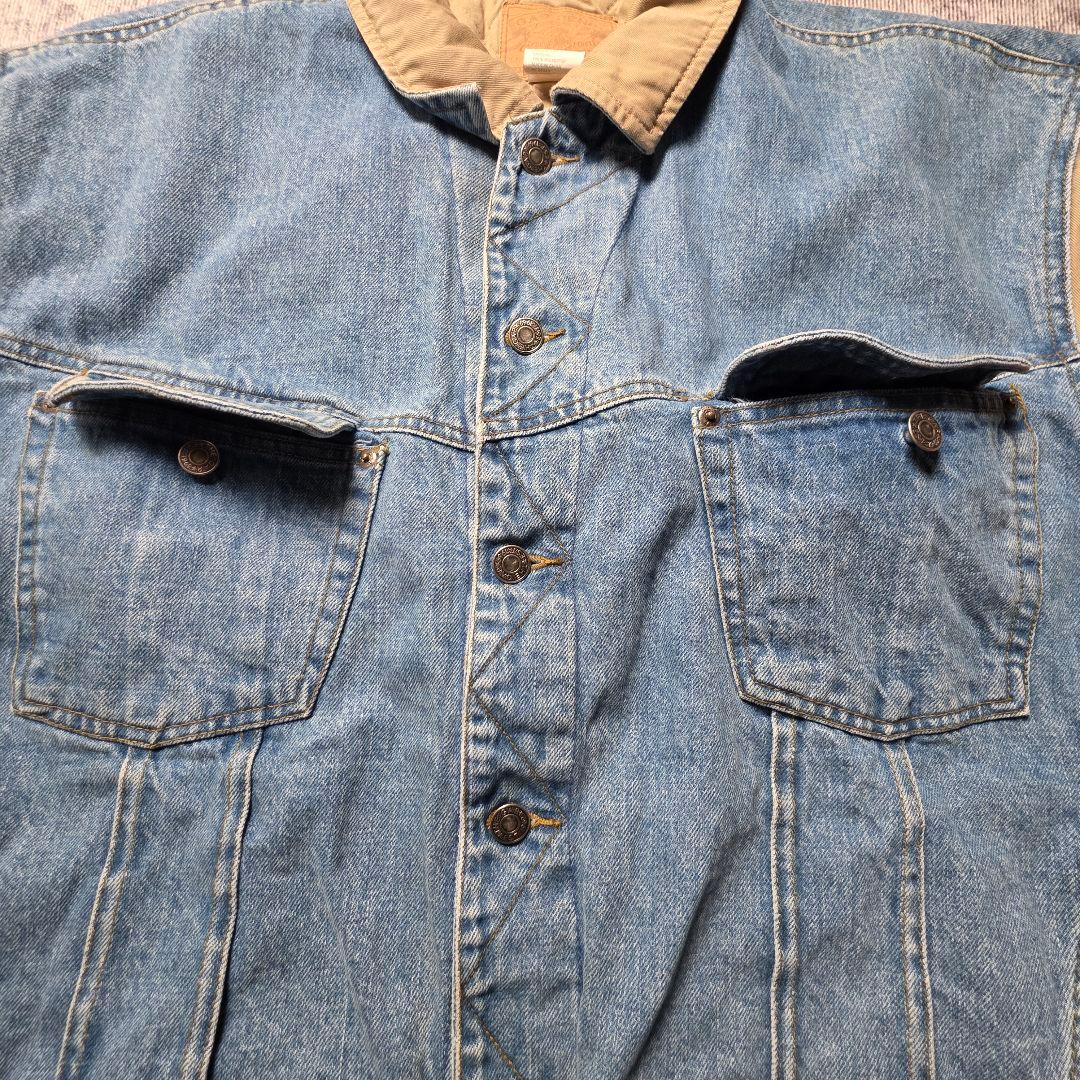 【ヴィンテージ】デニム XL キルティング裏地 デニムジャケット