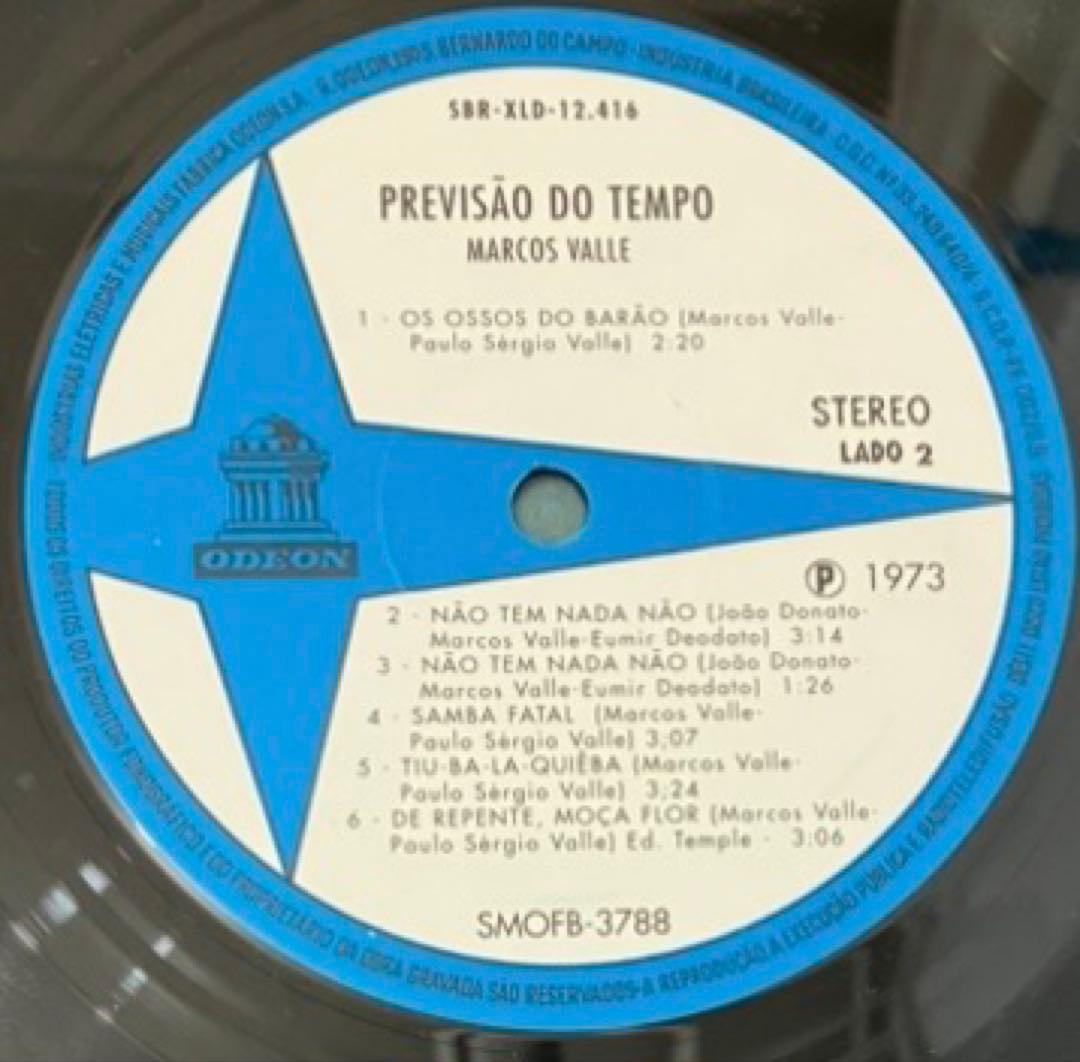 Marcos Valle - Previsao Do Tempo ブラジル
