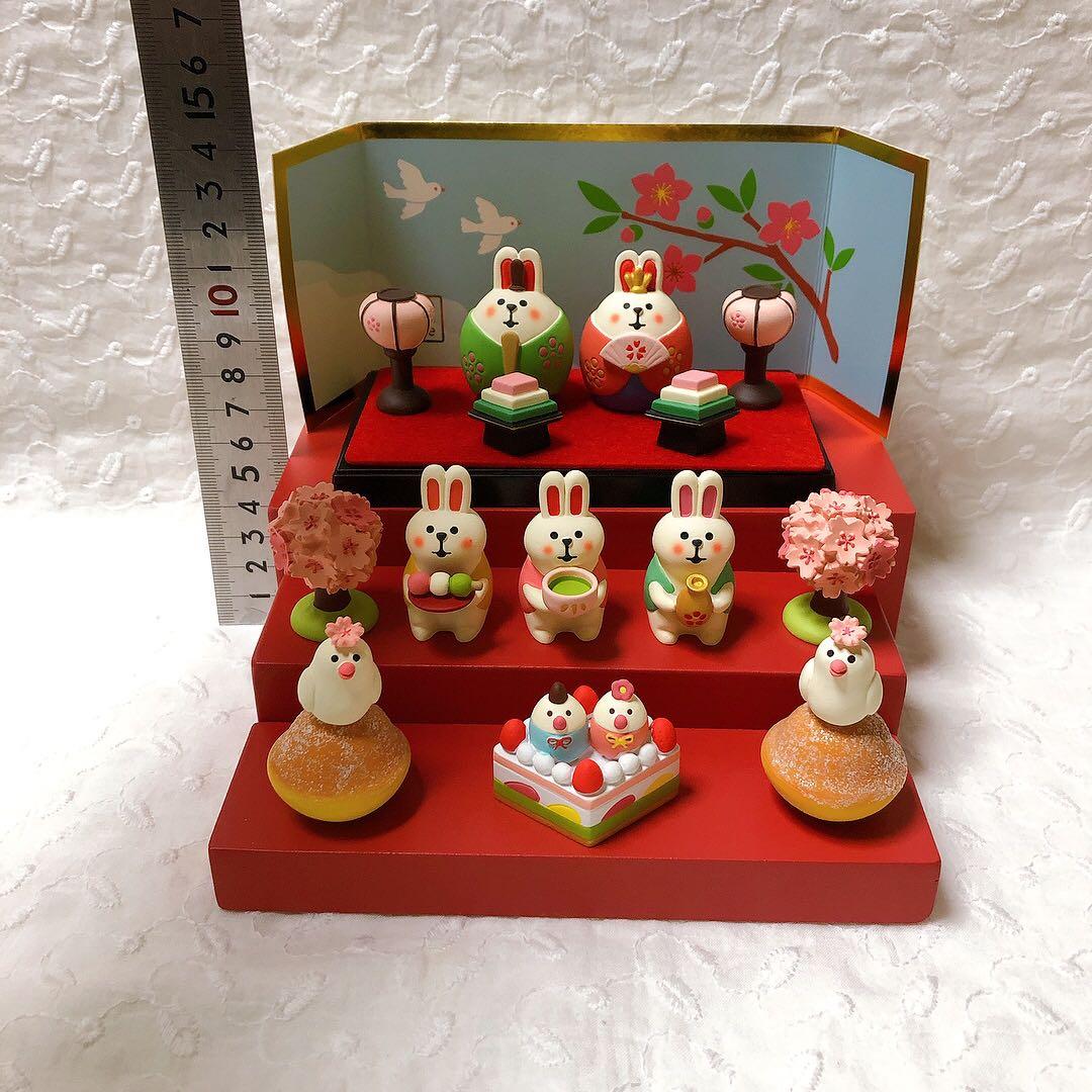 匿名　新品　未使用　コンコンブル うさぎ　ひな祭り　お花見