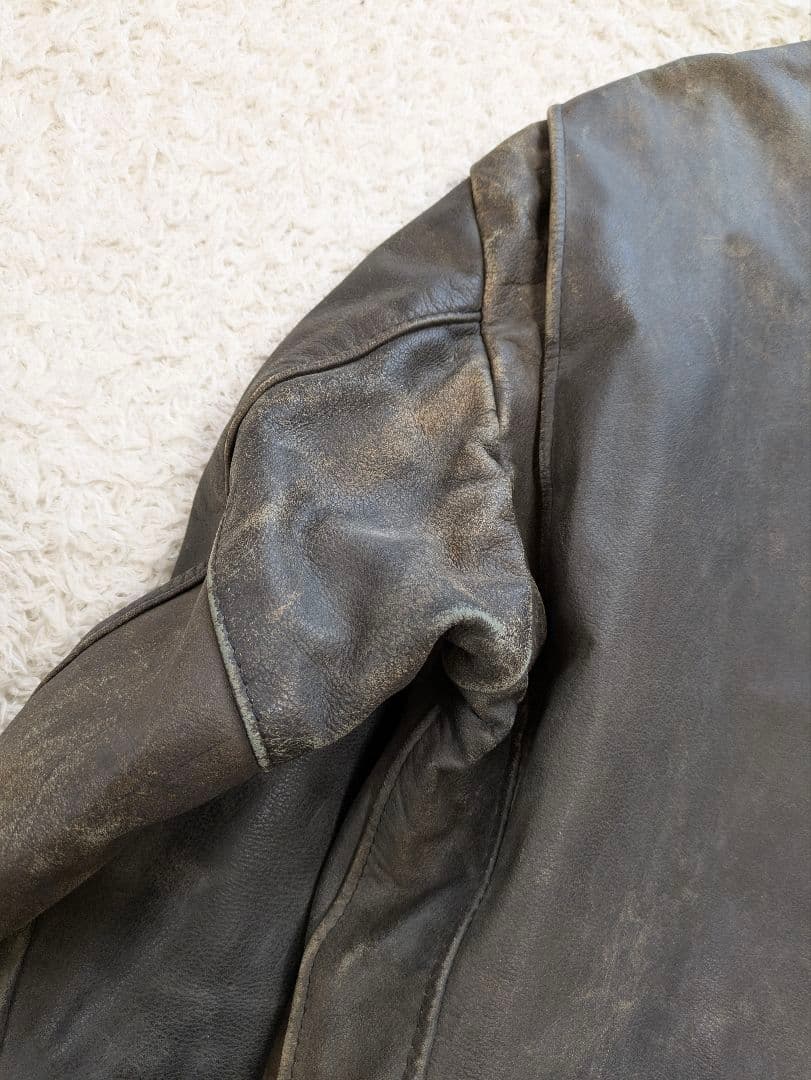 【希少】スクーター レザージャケット XL アメリカ製 80's ヴィンテージ