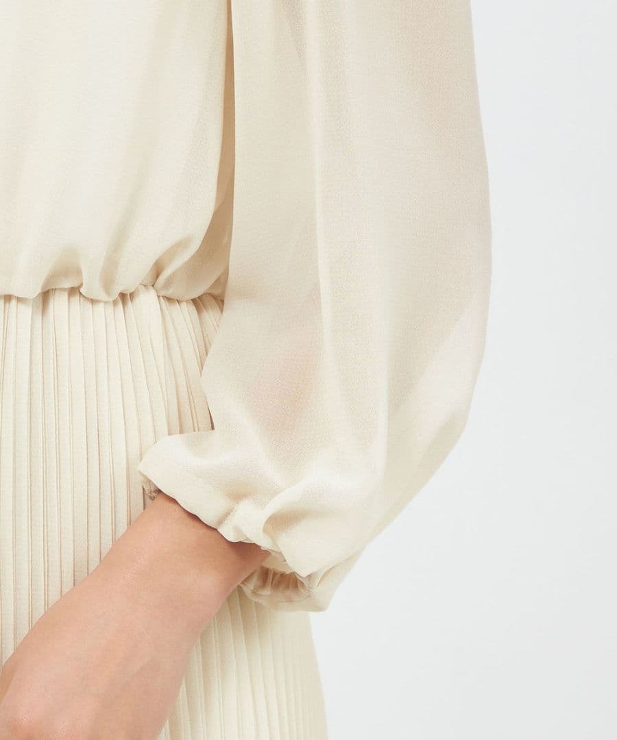 とろこ！エポカsize38 ドライジョーゼット プリーツワンピース