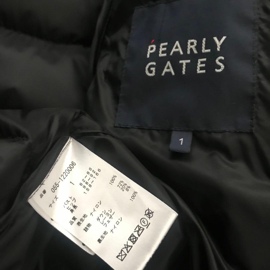 パーリーゲイツ　ダウン　サイズ1 ネイビー　ベスト可　ゴルフウェア　レディース