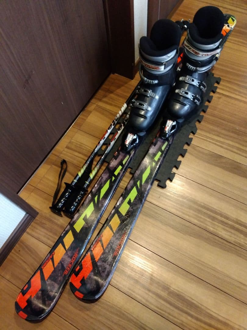 程度良好❗️KAZAMA 男女兼用/スキーセット・メンテ・WAX済み✔