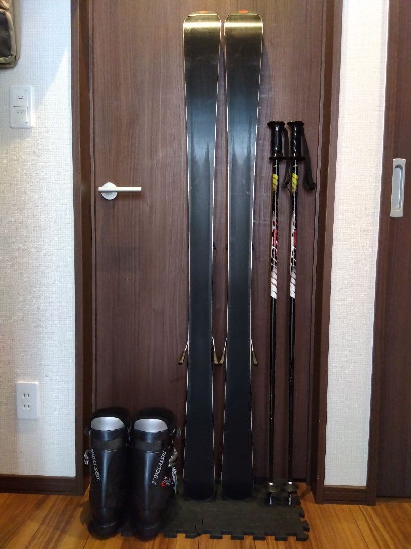 程度良好❗️KAZAMA 男女兼用/スキーセット・メンテ・WAX済み✔