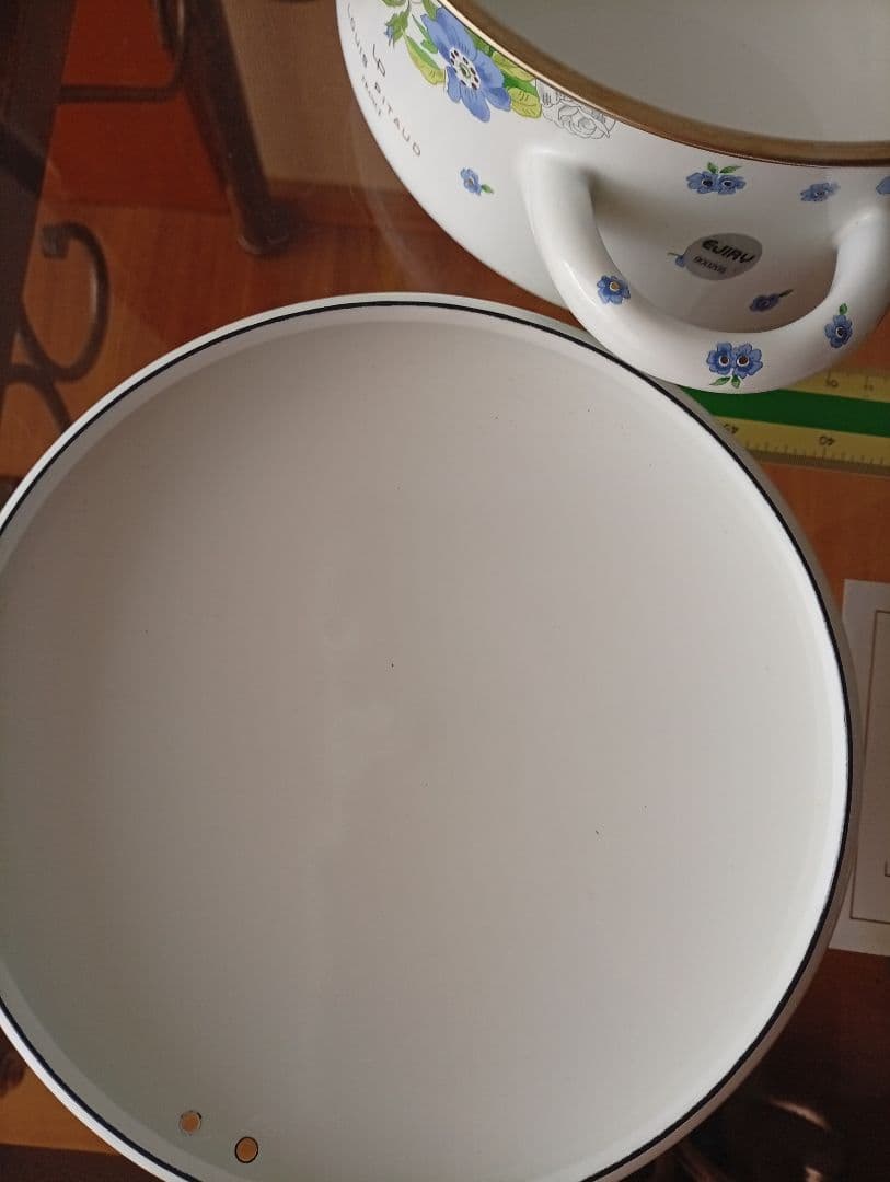 ルイピトー 花柄 ホーロー鍋 LP 両手鍋 レトロエジリー