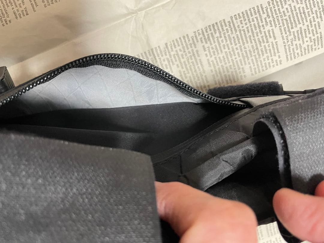 フェアウェザー　コーナーバッグ　ステムバッグ X-PAC 黒　BLUE LUG