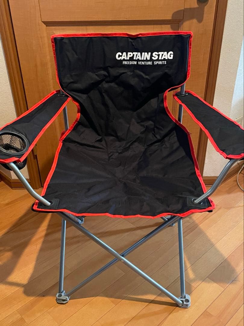 キャプテンスタッグ ラウンジチェア type2　ブラック&ピンク＆グリーン