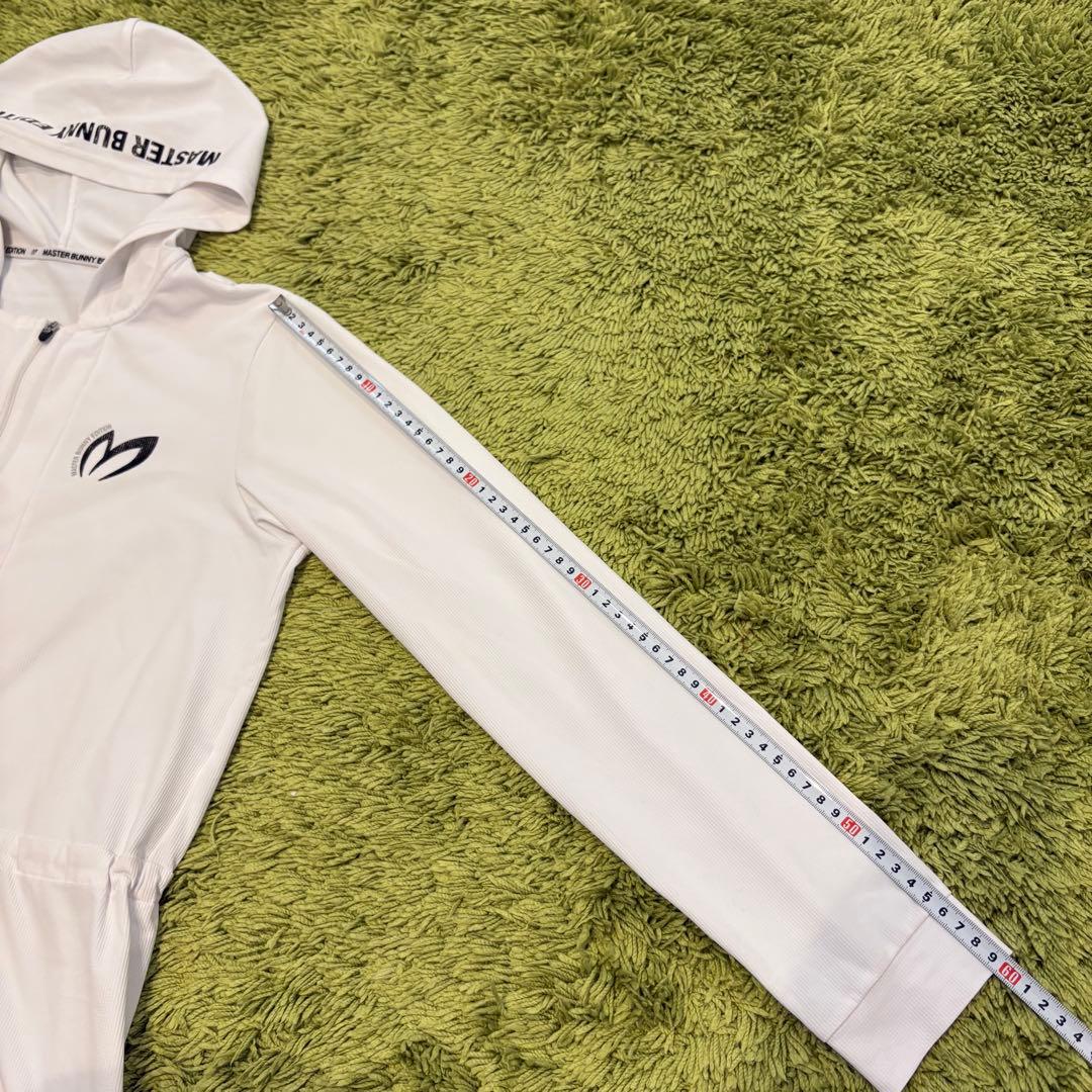 マスターバニーエディション 長袖ジップジャケット フーディ ホワイト サイズ1