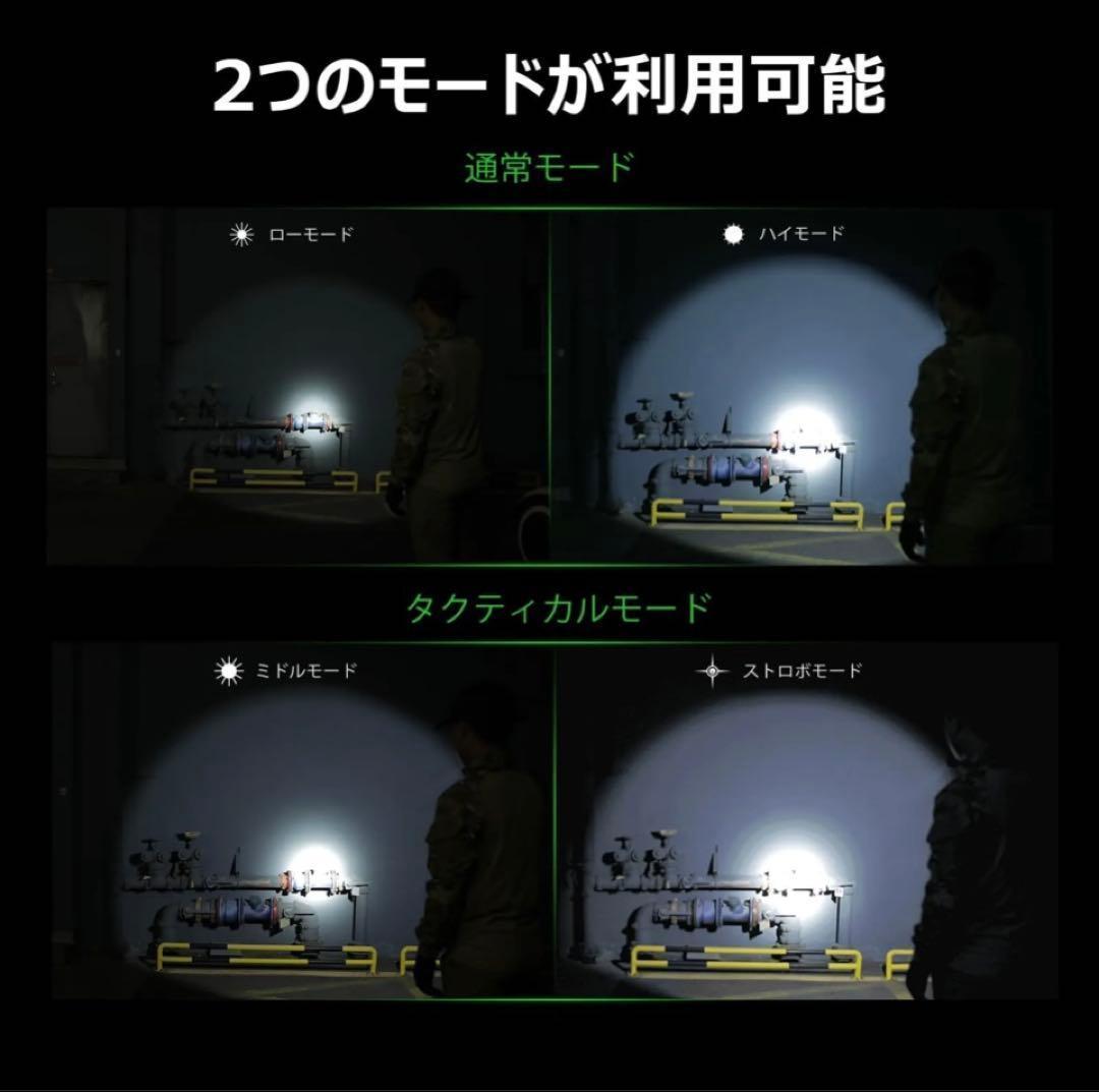 強力懐中電灯　 Warrior X 4 フラッシュライト　懐中電灯　高輝度　防災