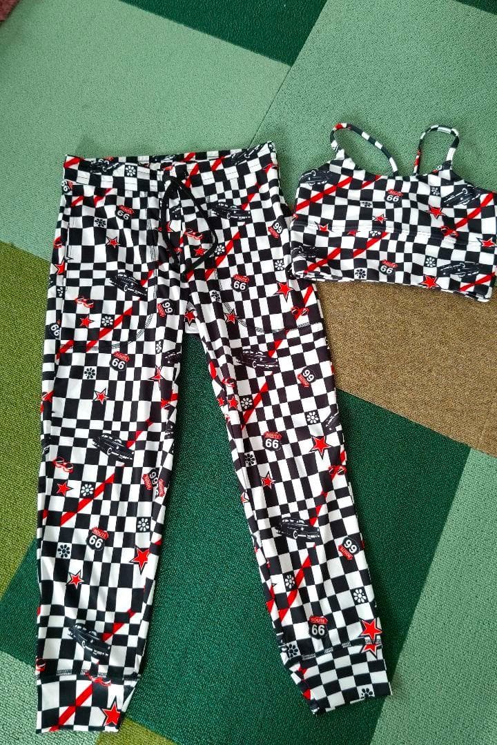 clap クラップ　定価11,660円　 チェッカークロップドパンツ2点セット