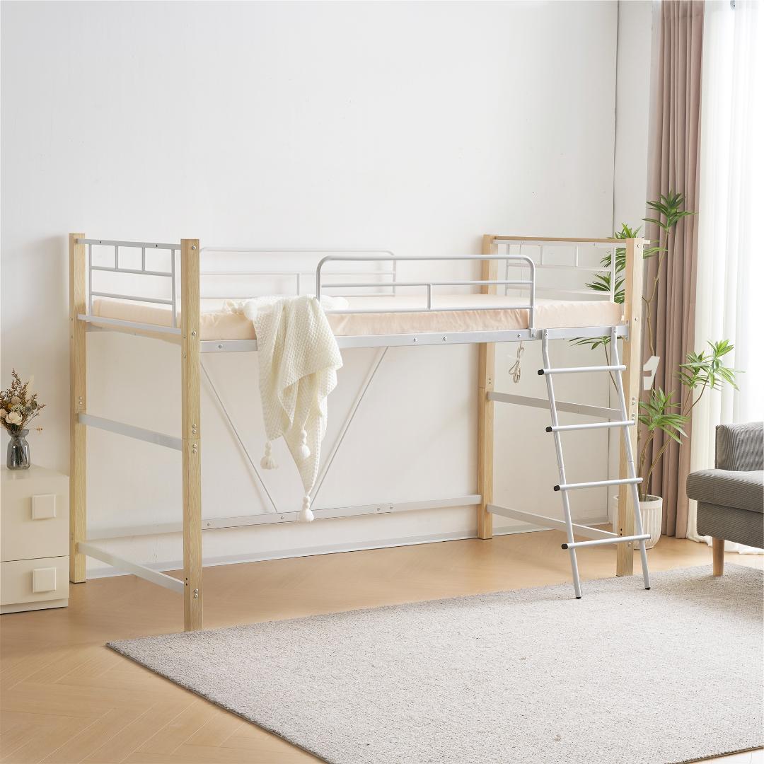 限定赤字価格！！ロフトベッド パイプベッド 耐荷重150kg NATURAL