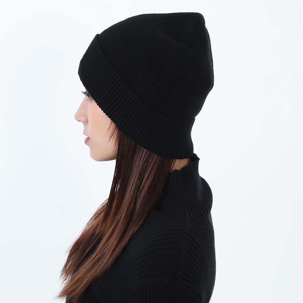 新品未使用 DIESEL ニット帽 ブラック ビーニー　ロゴ