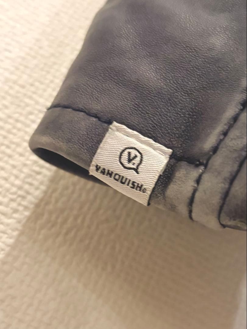 VANQUISH シープスキン　ダブルライダースジャケット M