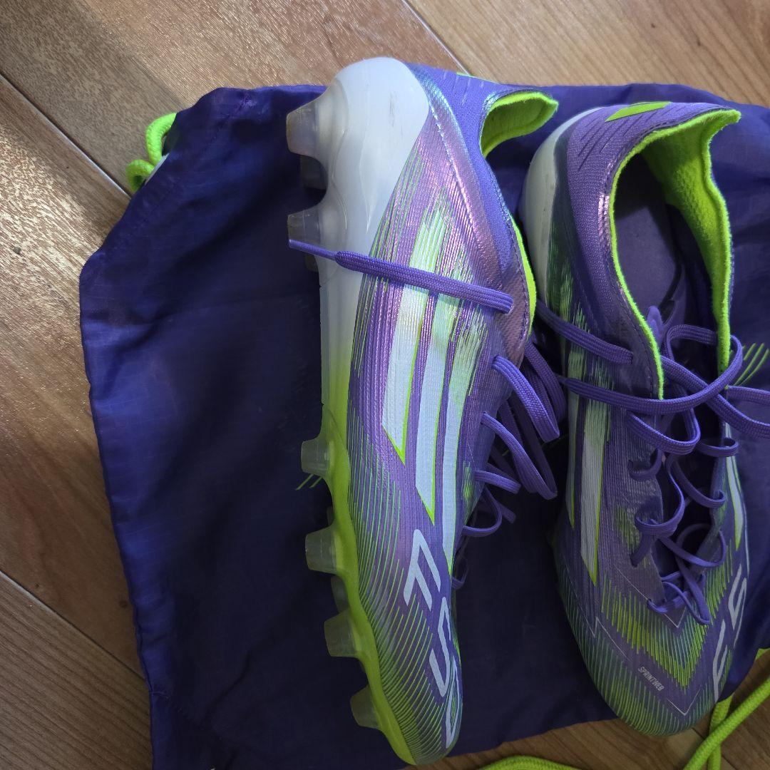 adidas F50 サッカーシューズ 紫/緑　エリート　HG/AG