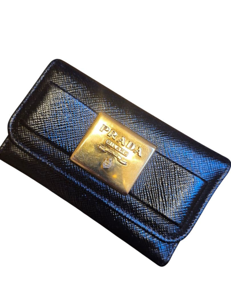 PRADA プラダキーケース ６連テスート　ブラック