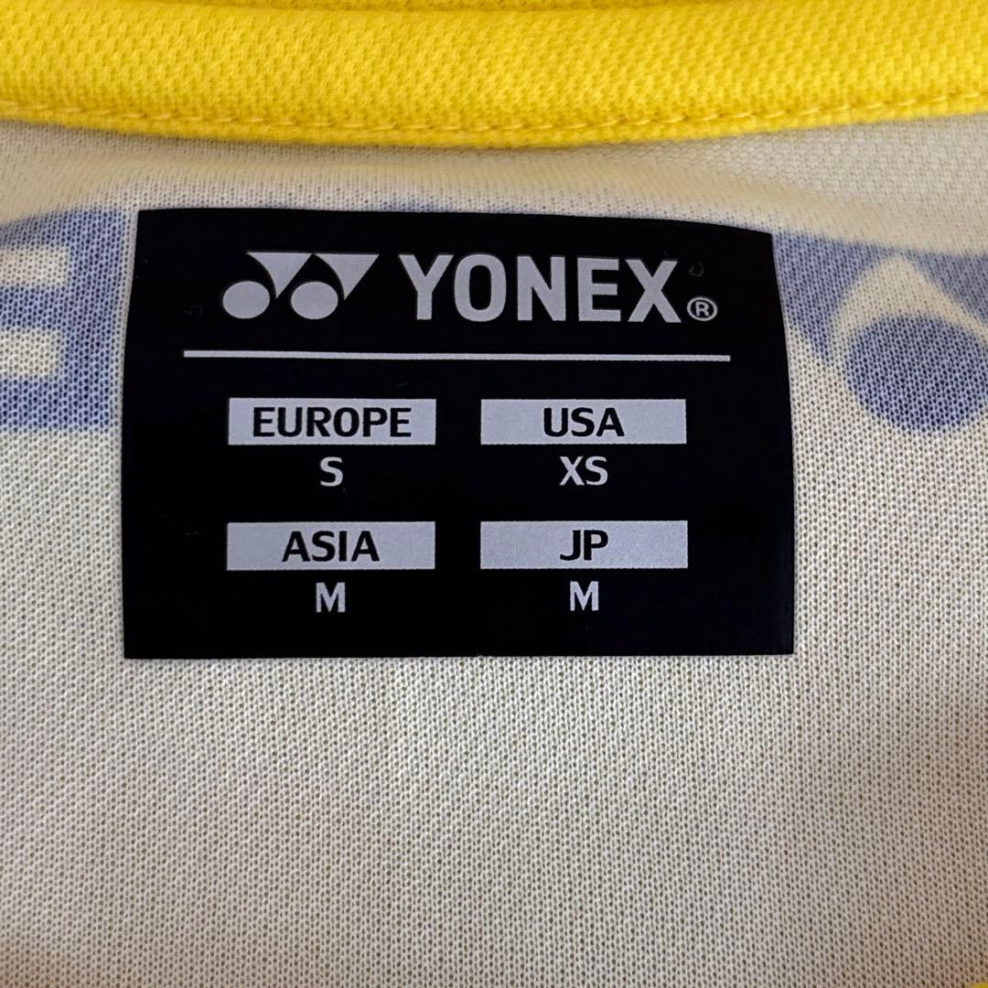 ヨネックス トナミ運輸 ウォームアップ ロンT Ｍサイズ ブラック×イエロー