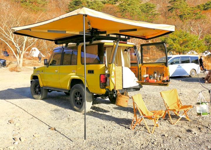 【新品　残り1点】270° サイドオーニング　2.0M ベージュ　自立型