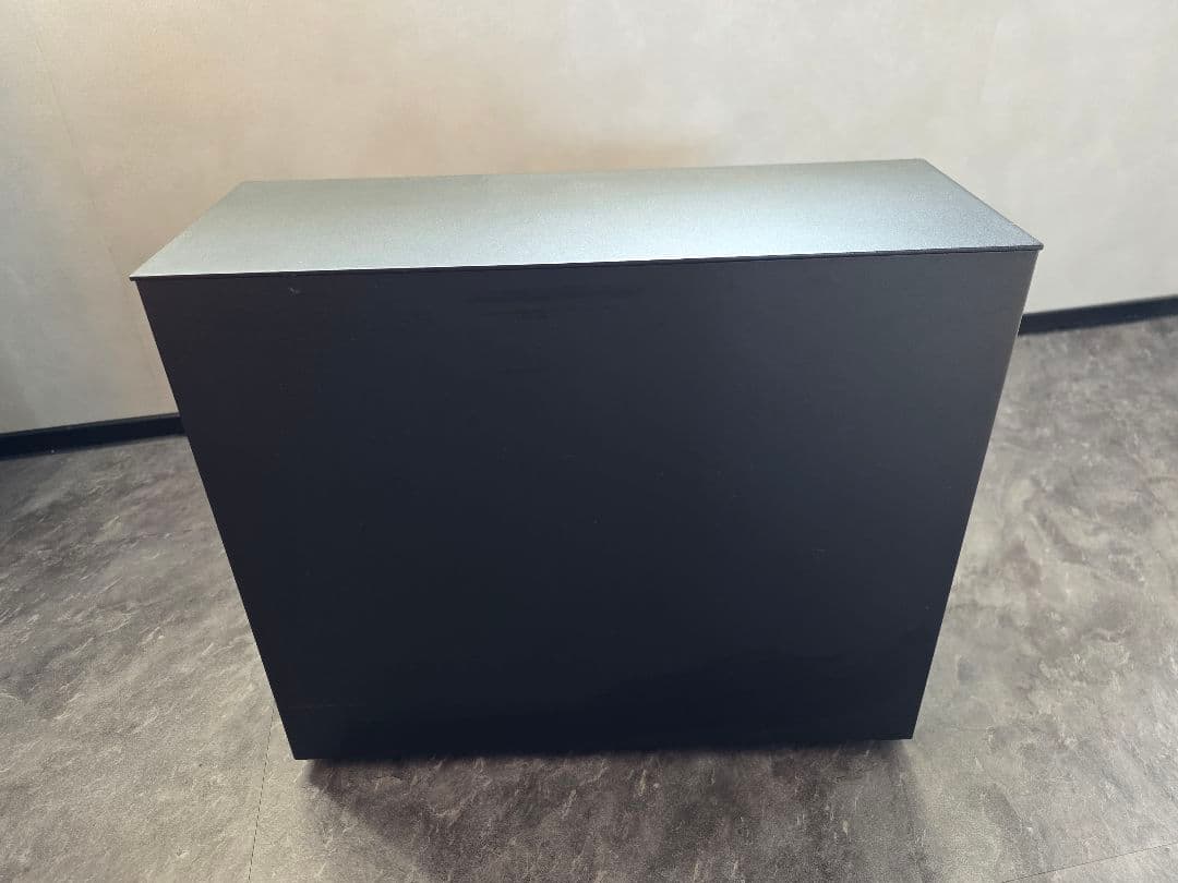 山崎実業 キャスター付きケーブルボックス コードケース ブラック