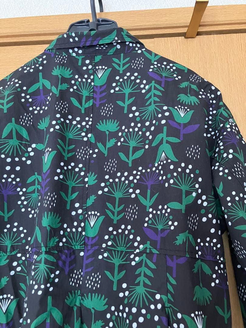 花柄 長袖 ロングワンピース