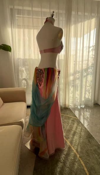 お得美品一点物 ベリーダンス衣装 エジプト産 スカートセットM コスチューム