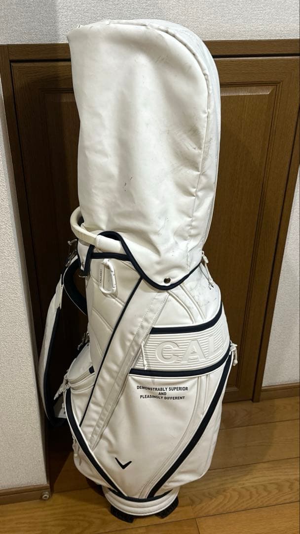 キャロウェイ ゴルフ キャディーバッグ　ホワイト　メンズ