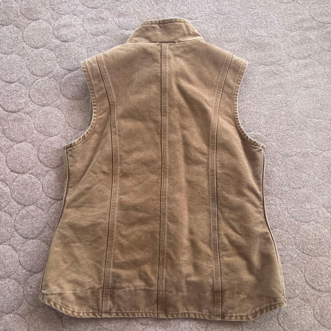 Carhartt ブラウン フリース裏地 ベスト sサイズ